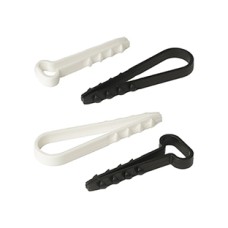 Дюбель-хомут для плоского кабеля 6-12 мм черный (100шт) Промрукав (PR08.6960)