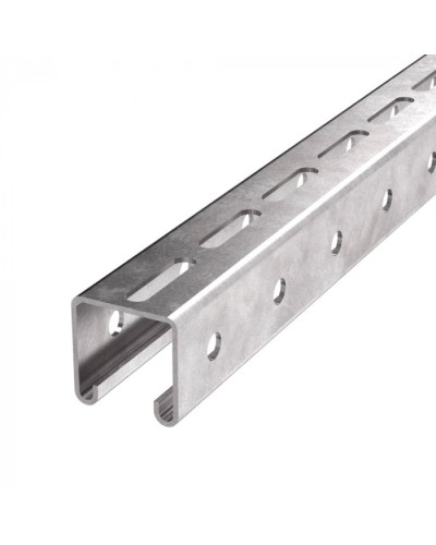 Профиль STRUT HDZ ПС-41х41х3000 (2,5мм) Промрукав (PR08.9366) в Комсомольске-на-Амуре Аксессуары для лотков Pintop.ru