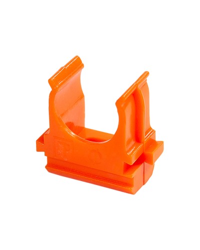 Крепёж-клипса для труб АБС-пластик оранжевая д20 (100шт/1500шт уп/кор) Промрукав (PR13.0064) в Комсомольске-на-Амуре Держатели, клипсы, скобы Pintop.ru