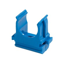 Крепёж-клипса для труб АБС-пластик синяя д32 в малой упаковке (10шт/500шт уп/кор) Промрукав (PR13.0117)