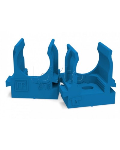Крепеж-клипса для труб для монтажного пистолета синяя д16 (100шт/1100шт уп/кор) Промрукав (PR13.0143) в Комсомольске-на-Амуре Держатели, клипсы, скобы Pintop.ru