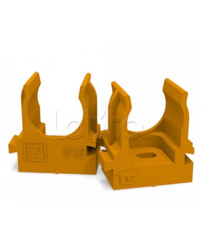 Крепеж-клипса для труб для монтажного пистолета оранжевая д16 (100шт/1100шт уп/кор) Промрукав (PR13.0151) в Комсомольске-на-Амуре Держатели, клипсы, скобы Pintop.ru