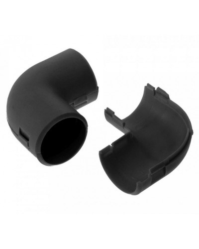 Соединитель угловой разборный черный д20 (50шт/800шт уп/кор) Промрукав (PR13.0192) в Комсомольске-на-Амуре Повороты, муфты, тройники Pintop.ru