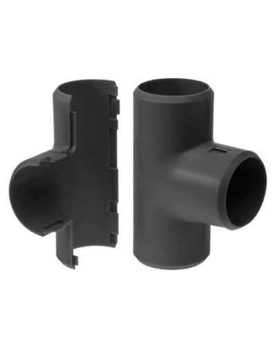 Тройник разборный черный д16 (70шт/700шт уп/кор) Промрукав (PR13.0195) в Комсомольске-на-Амуре Повороты, муфты, тройники Pintop.ru