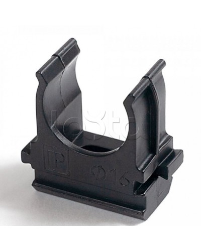 Крепёж-клипса для труб Полистирол черная д32 в малой упаковке (10шт/500шт уп/кор) Промрукав (PR13.0212) в Комсомольске-на-Амуре Держатели, клипсы, скобы Pintop.ru