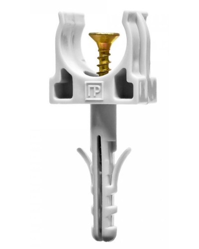 Крепеж-клипса с дюбелем и саморезом серая д16 (100шт/1500шт уп/кор) Промрукав (PR13.0215) в Комсомольске-на-Амуре Крепеж: Дюбели, шурупы, саморезы Pintop.ru