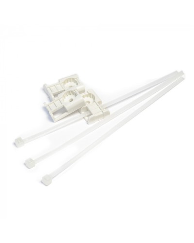 Комплекты крепления площадка для прямого монтажа белая со стяжкой 3,6х150 мм (100 шт) Промрукав (PR13.02514) в Комсомольске-на-Амуре Аксессуары для кабель-канала Pintop.ru