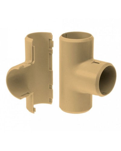 Тройник разборный сосна д20 (50шт/600шт уп/кор) Промрукав (PR13.0288) в Комсомольске-на-Амуре Повороты, муфты, тройники Pintop.ru