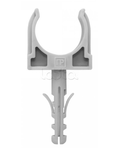 Крепеж-клипса с дюбелем серая д16 в малой упаковке (10шт/900шт уп/кор) Промрукав (PR13.0315) в Комсомольске-на-Амуре Держатели, клипсы, скобы Pintop.ru