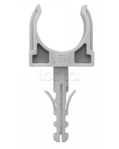 Крепеж-клипса с дюбелем серая д20 в малой упаковке (10шт/900шт уп/кор) Промрукав (PR13.0316) в Комсомольске-на-Амуре Крепеж: Дюбели, шурупы, саморезы Pintop.ru