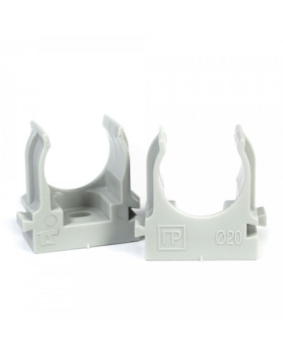 Крепеж-клипса для труб для монтажного пистолета серая в гофроящике d20 мм (1200шт/кор) Промрукав (PR13.0453) в Комсомольске-на-Амуре Держатели, клипсы, скобы Pintop.ru