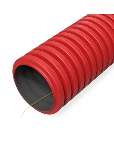Труба гофр. двуст. ПНД гибкая тип 1250 (SN63) с/з красная d50 мм (100м/200м уп/пал) Промрукав (PR15.00977) в Комсомольске-на-Амуре Труба гофрированная Pintop.ru