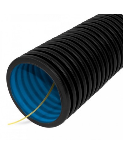 Труба гофрированная двустенная ПНД гибкая тип 450 (SN18) с/з черная д63 (100м/уп) Промрукав (PR15.0140) в Комсомольске-на-Амуре Труба гофрированная Pintop.ru