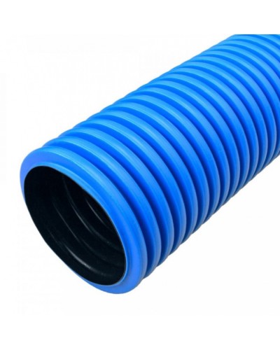 Труба гофрированная двустенная ПНД жесткая тип 750 (SN8) синяя д200 5,7м (11,4м/уп) Промрукав (PR15.0246) в Комсомольске-на-Амуре Труба гофрированная Pintop.ru