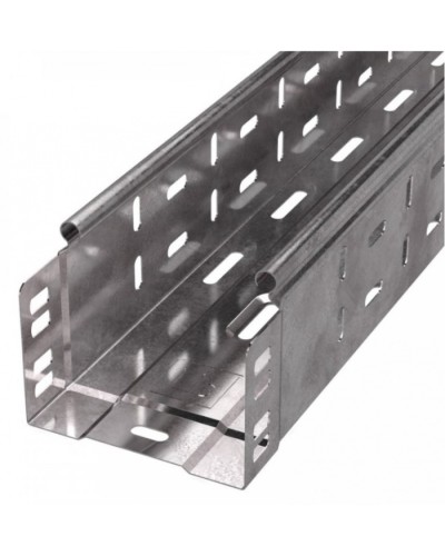 Лоток перфорированный Стандарт 100х80х3000 (0,7 мм) (6 м/уп) Промрукав (PR16.0003) в Комсомольске-на-Амуре Кабельные лотки Pintop.ru