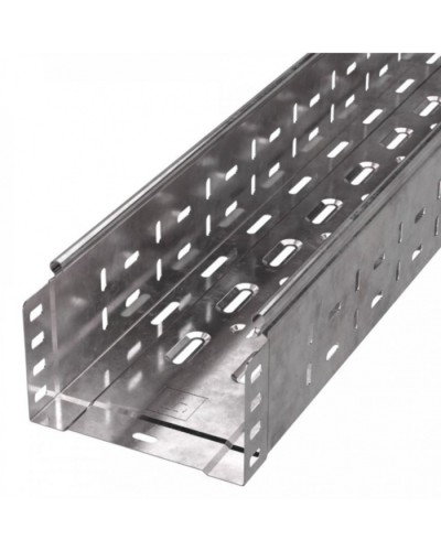Лоток перфорированный Стандарт 150х100х3000 (0,7 мм) (6 м/уп) Промрукав (PR16.0007) в Комсомольске-на-Амуре Кабельные лотки Pintop.ru