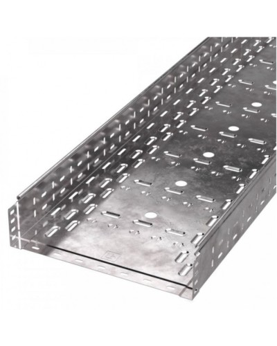 Лоток перфорированный Стандарт 400х100х3000 (1,0 мм) (6 м/уп) Промрукав (PR16.0016) в Комсомольске-на-Амуре Кабельные лотки Pintop.ru