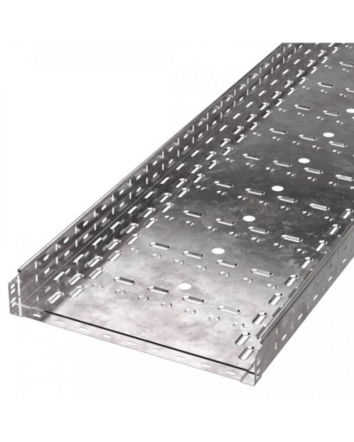 Лоток перфорированный Стандарт 500х80х3000 (1,0 мм) (6 м/уп) Промрукав (PR16.0018) в Комсомольске-на-Амуре Кабельные лотки Pintop.ru