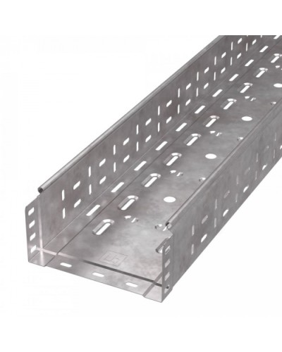 Лоток перфорированный Стандарт HDZ 200х100х3000 (0,8 мм) (6 м/уп) Промрукав (PR16.1232) в Комсомольске-на-Амуре Кабельные лотки Pintop.ru