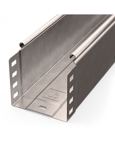 Лоток неперфорированный Стандарт INOX (AISI 409) 100х100х3000 (0,7 мм) (6 м/уп) Промрукав (PR16.2388) в Комсомольске-на-Амуре Кабельные лотки Pintop.ru