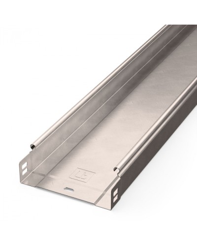 Лоток неперфорированный Стандарт INOX (AISI 409) 150х50х3000 (0,7 мм) (6 м/уп) Промрукав (PR16.2392) в Комсомольске-на-Амуре Кабельные лотки Pintop.ru