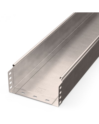 Лоток неперфорированный Стандарт INOX (AISI 409) 200х100х3000 (0,8 мм) (6 м/уп) Промрукав (PR16.2394) в Комсомольске-на-Амуре Кабельные лотки Pintop.ru