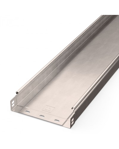 Лоток неперфорированный Стандарт INOX (AISI 409) 200х50х3000 (0,8 мм) (6 м/уп) Промрукав (PR16.2395) в Комсомольске-на-Амуре Кабельные лотки Pintop.ru