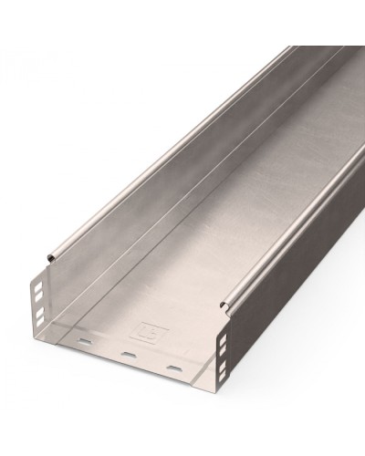 Лоток неперфорированный Стандарт INOX (AISI 409) 200х80х3000 (0,8 мм) (6 м/уп) Промрукав (PR16.2396) в Комсомольске-на-Амуре Кабельные лотки Pintop.ru