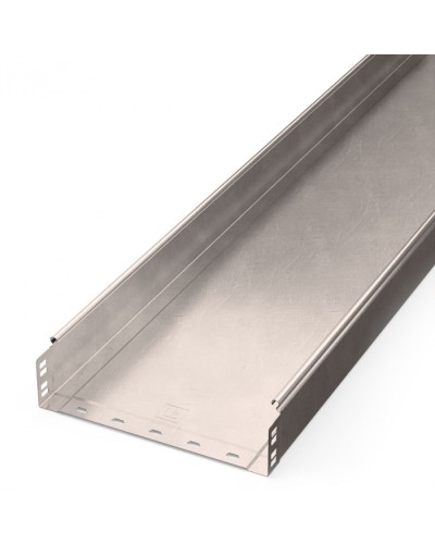 Лоток неперфорированный Стандарт INOX (AISI 409) 300х80х3000 (0,8 мм) (6 м/уп) Промрукав (PR16.2399) в Комсомольске-на-Амуре Кабельные лотки Pintop.ru