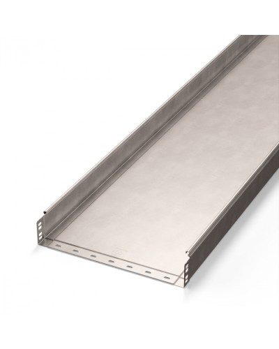 Лоток неперфорированный Стандарт INOX (AISI 409) 400х80х3000 (1,0 мм) (6 м/уп) Промрукав (PR16.2402) в Комсомольске-на-Амуре Кабельные лотки Pintop.ru