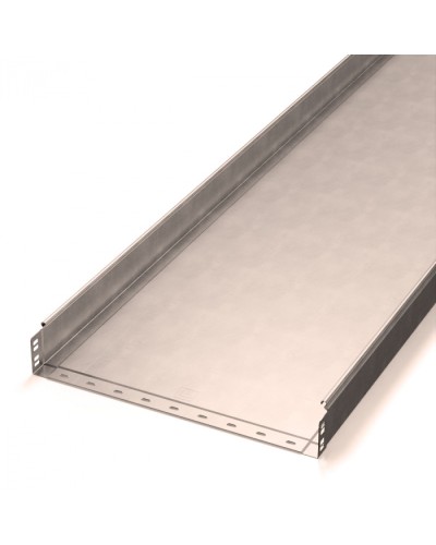 Лоток неперфорированный Стандарт INOX (AISI 409) 500х80х3000 (1,0 мм) (6 м/уп) Промрукав (PR16.2405) в Комсомольске-на-Амуре Кабельные лотки Pintop.ru