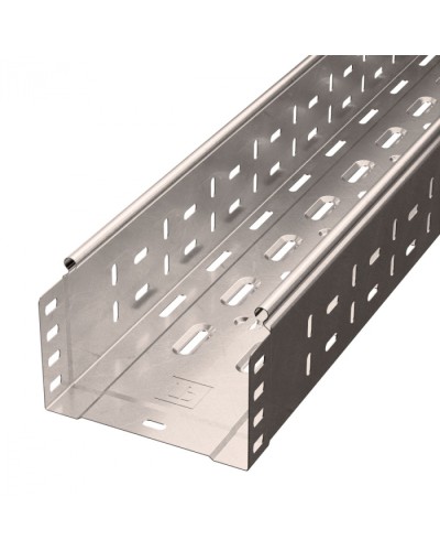 Лоток перфорированный Стандарт INOX (AISI 409) 150х100х3000 (0,7 мм) (6 м/уп) Промрукав (PR16.2413) в Комсомольске-на-Амуре Кабельные лотки Pintop.ru