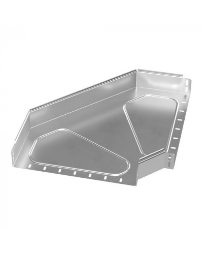 Угол горизонтальный 90 градусов Стандарт INOX (AISI 304) 400х80 Промрукав (PR16.3507) в Комсомольске-на-Амуре Аксессуары для лотков Pintop.ru