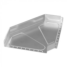 Угол горизонтальный 90 градусов Стандарт INOX (AISI 304) 500х100 Промрукав (PR16.3511)