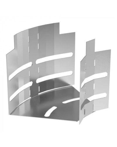 Угол горизонтальный изменяемый 0-45 градусов Стандарт INOX (AISI 304) 100х100 Промрукав (PR16.3586) в Комсомольске-на-Амуре Аксессуары для лотков Pintop.ru