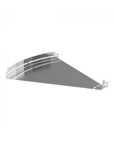 Угол горизонтальный изменяемый 0-45 градусов Стандарт INOX (AISI 304) 600х50 Промрукав (PR16.3602) в Комсомольске-на-Амуре Аксессуары для лотков Pintop.ru