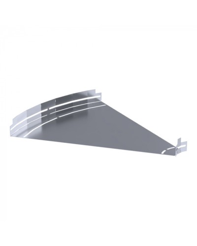 Угол горизонтальный изменяемый 0-45 градусов Стандарт INOX (AISI 316) 600х50 Промрукав (PR16.3632) в Комсомольске-на-Амуре Аксессуары для лотков Pintop.ru