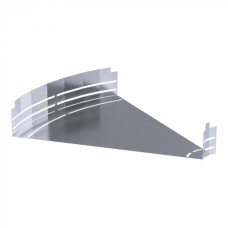 Угол горизонтальный изменяемый 0-45 градусов Стандарт INOX (AISI 316) 600х100 Промрукав (PR16.3634)