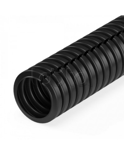 Труба гофрированная ПП безгалогенная (HF) разрезная черная dвн 5,0 мм, dнар 7,2 мм (10м/уп) Промрукав (PR02.0296) в Комсомольске-на-Амуре Труба гофрированная Pintop.ru