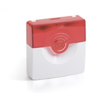 Оповещатель охранно-пожарный комбинированный (светозвуковой) адресный Рубеж ОПОП 124-R3 (бело-красный)