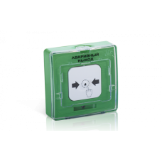 Устройство дистанционного пуска адресное Рубеж УДП 513-11-R3 "ПУСК ОПОВЕЩЕНИЯ", цвет зеленый