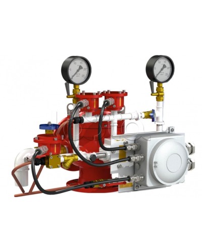 Узел управления дренчерный с пневмоприводом Спецавтоматика УУ-Д150/1,6 (П0,028)-ВФ.О4 в Комсомольске-на-Амуре Устройства пуска водяного пожаротушения Pintop.ru