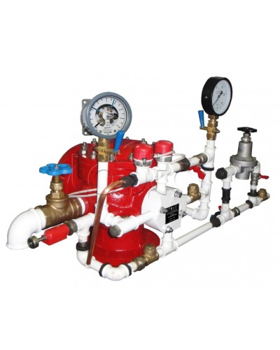 Узел управления спринклерный воздушный в комплекте с акселератором Спецавтоматика УУ-С100/1,6В3-ВФ.О4-01 в Комсомольске-на-Амуре Устройства пуска водяного пожаротушения Pintop.ru