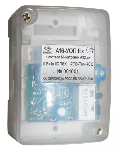 Модуль адресный управляющий взрывозащищенный Юнитест А16-УОП.Ex в Комсомольске-на-Амуре Системы охраны взрывоопасных объектов Pintop.ru