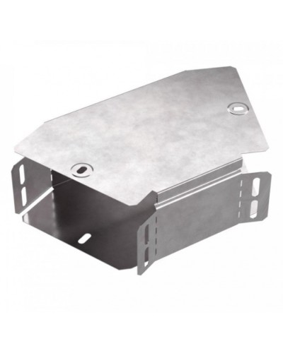 Угол горизонтальный 45 градусов с крышкой Стандарт 150х80 Промрукав (PR16.0427) в Комсомольске-на-Амуре Аксессуары для лотков Pintop.ru